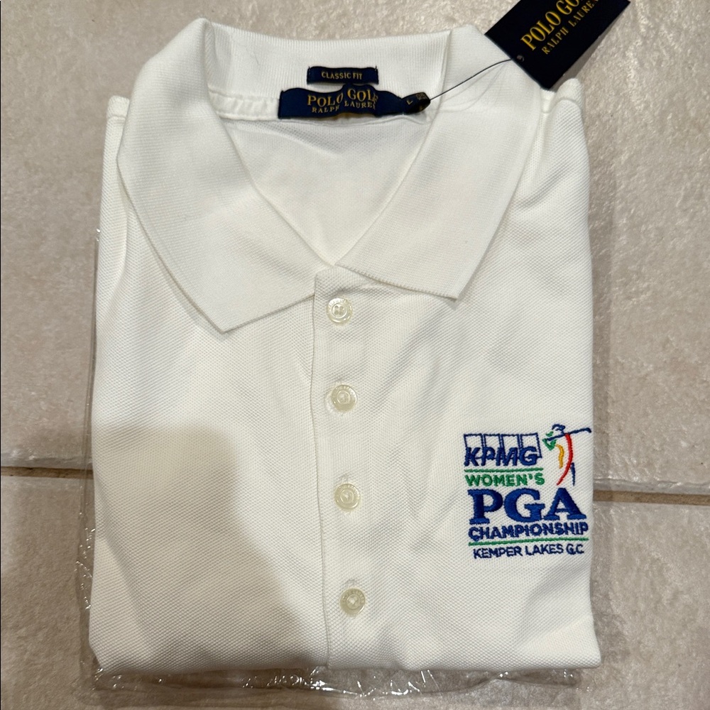 White Men’s PGA Championship Embroidered Polo Shirt